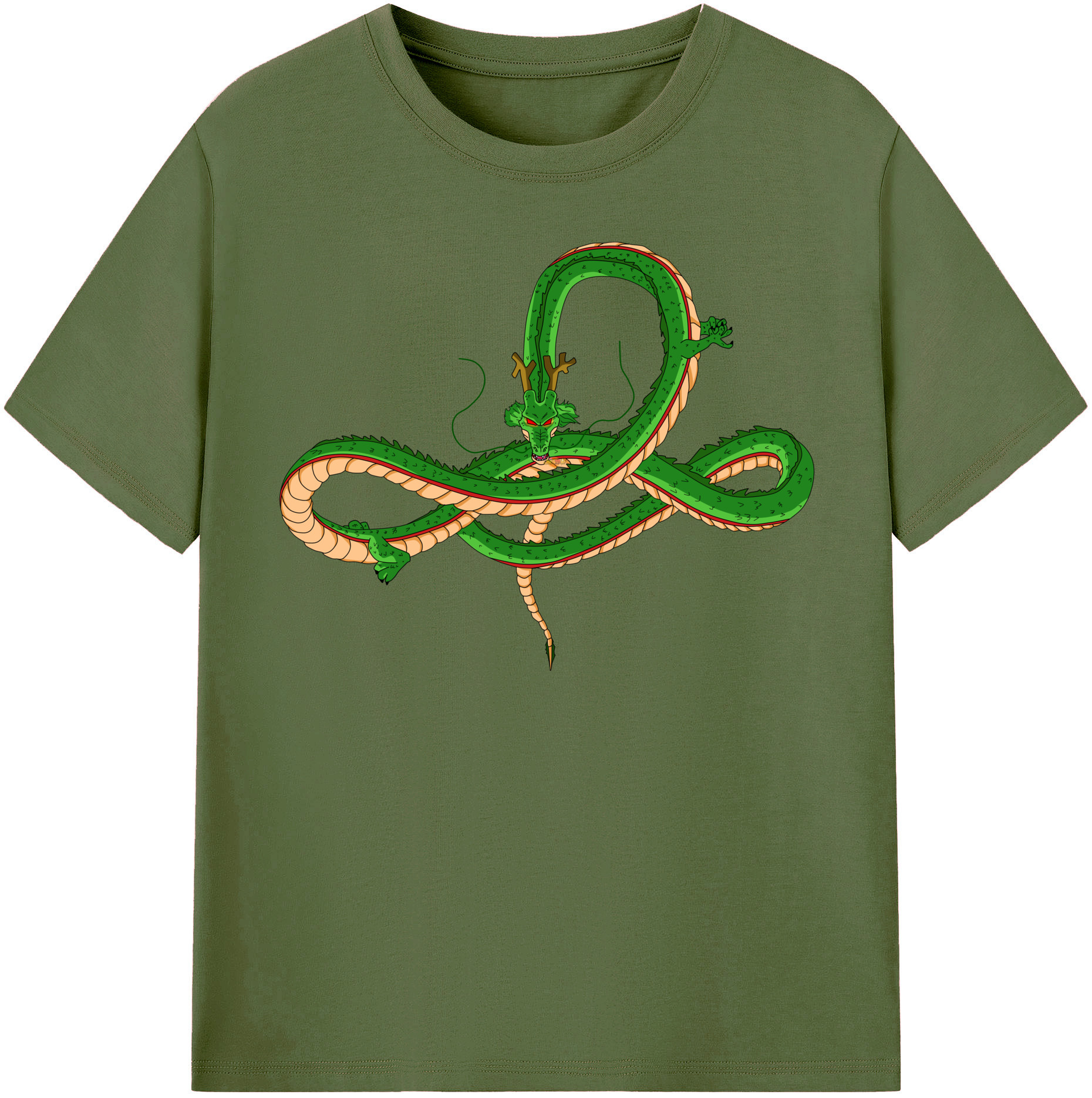 （画像用） ドラゴンボール 神龍 シェンロン DRAGON BALL Shenron 綿100％半袖Tシャツ（フロントプリント）